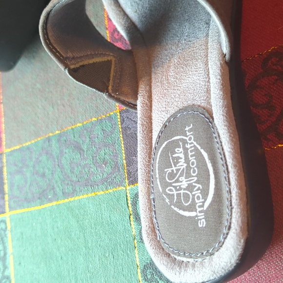 Life Stride Triumph sandals slip on grey Women's 7.5 W comfort NEW NWB - Picture 8 of 12